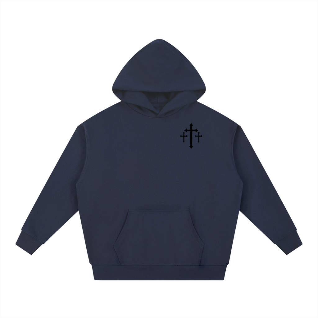 Trust the ride hoodie (navy blue-black)