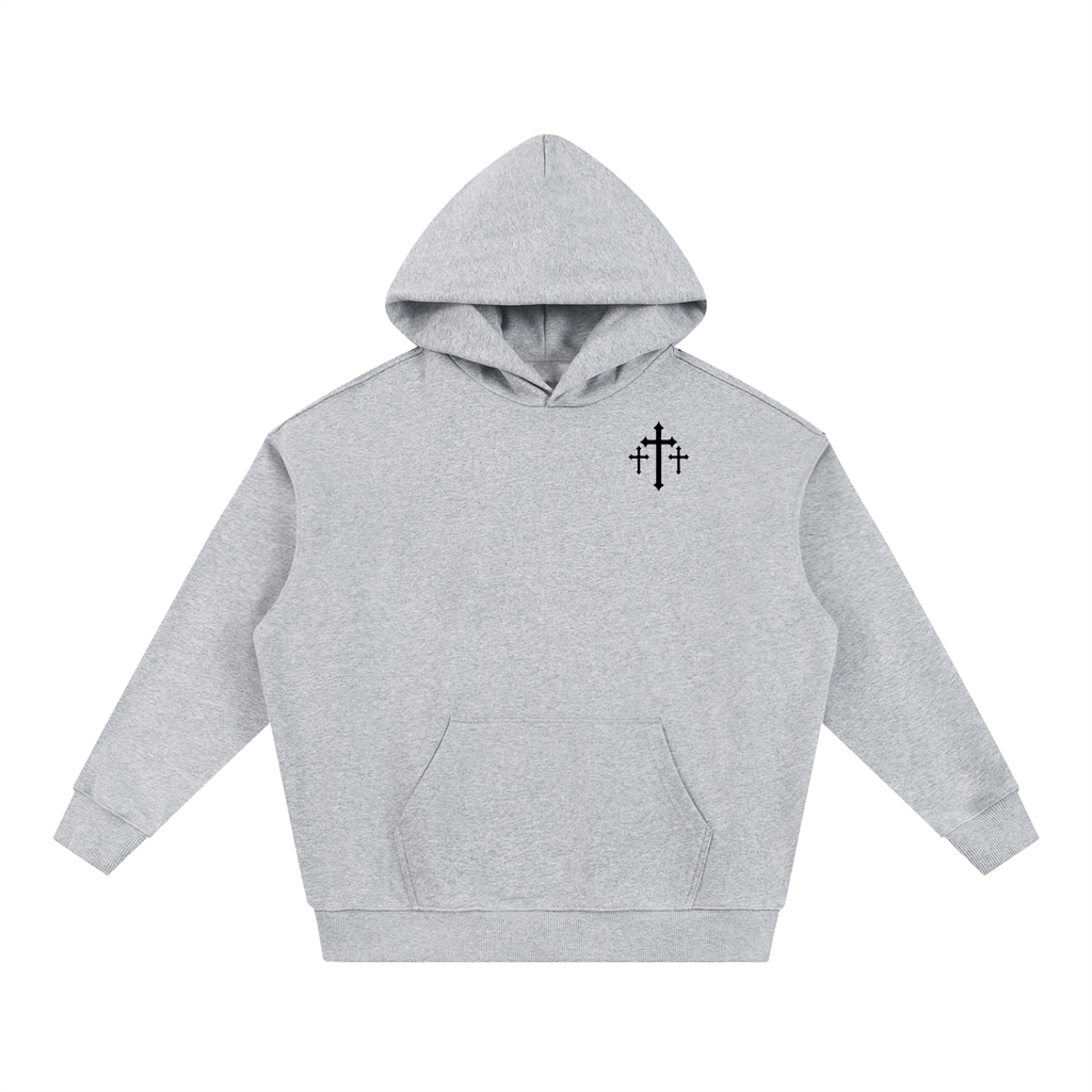 Trust the ride hoodie (grey-black)