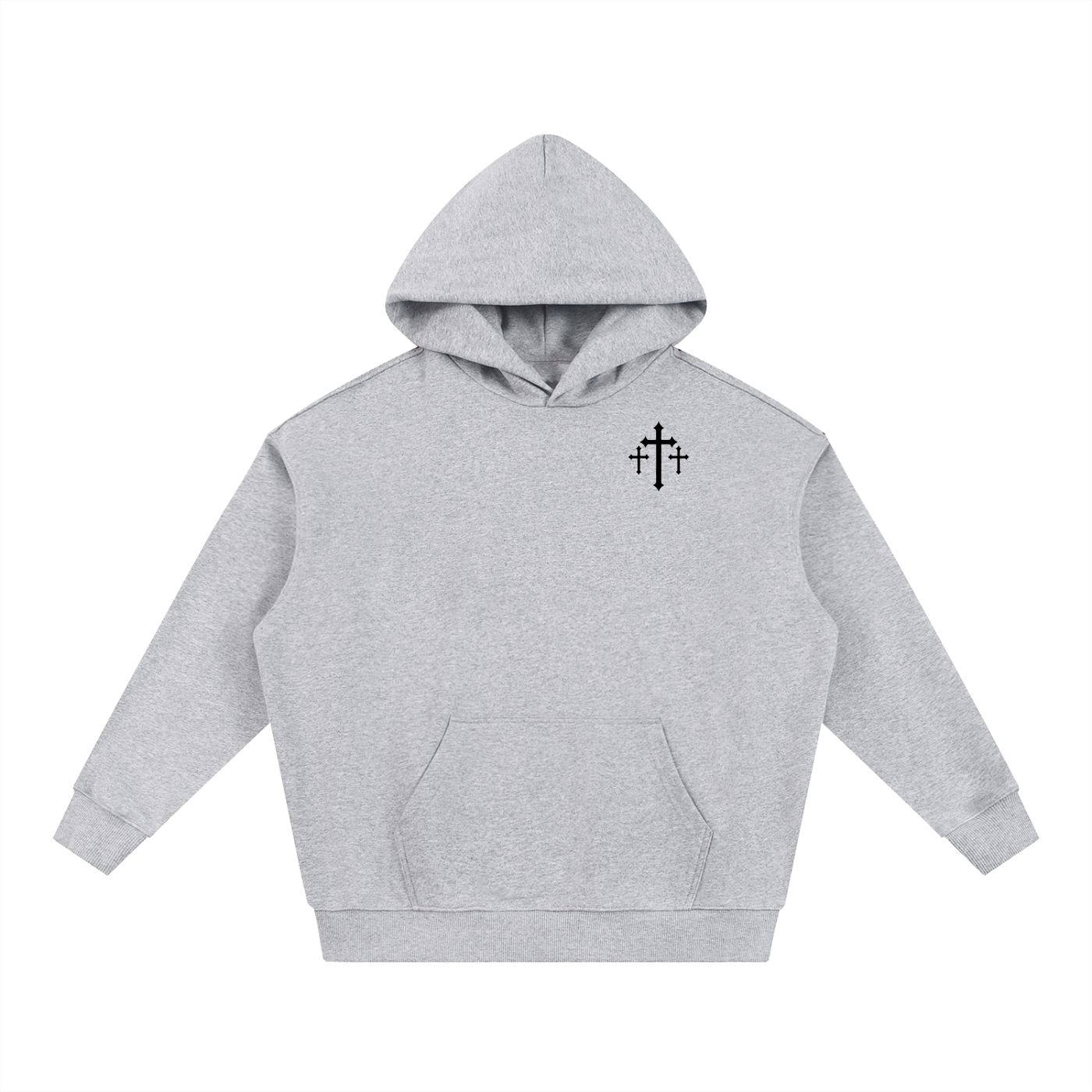 Trust the ride hoodie (grey-black)