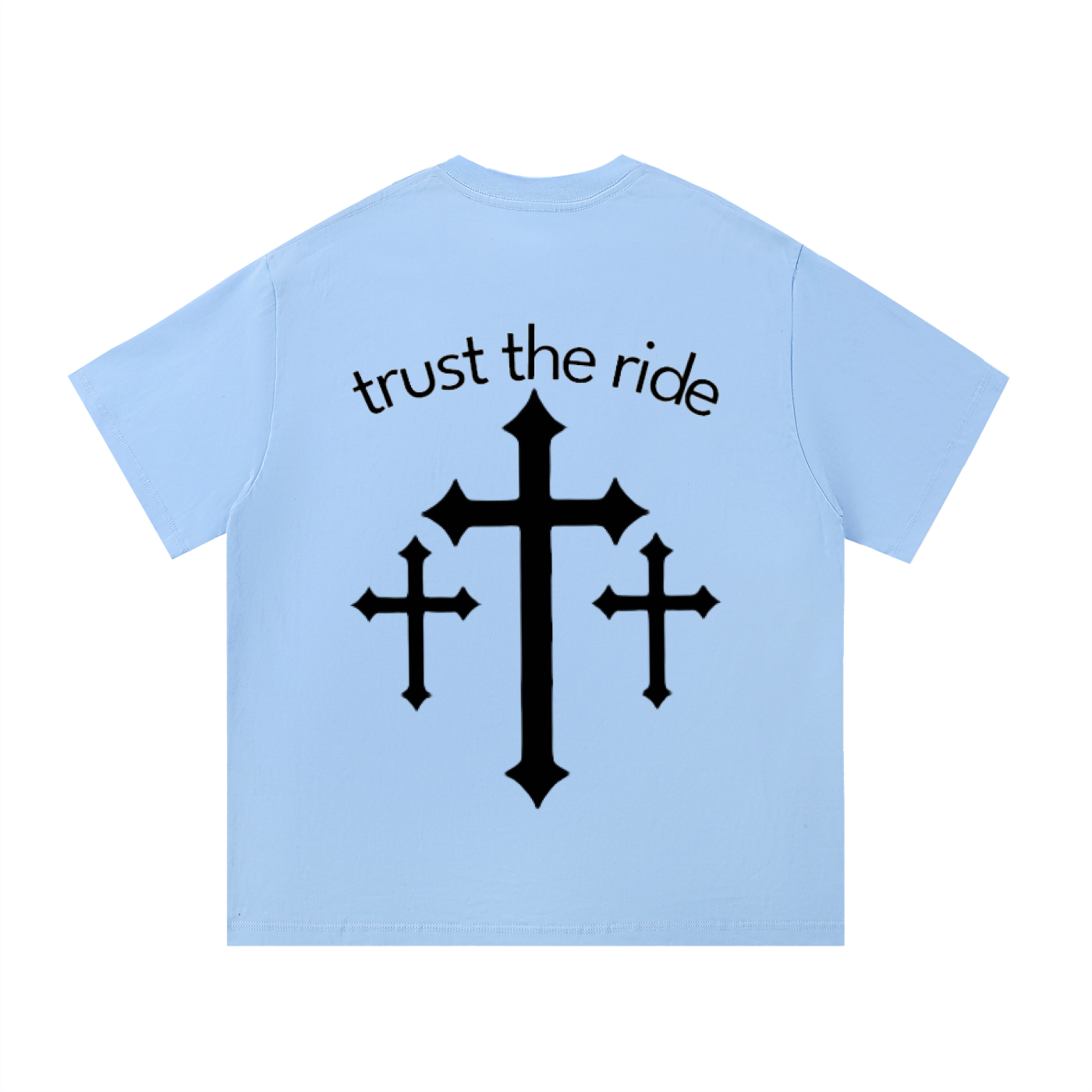 Trust the ride tee (blue-black)