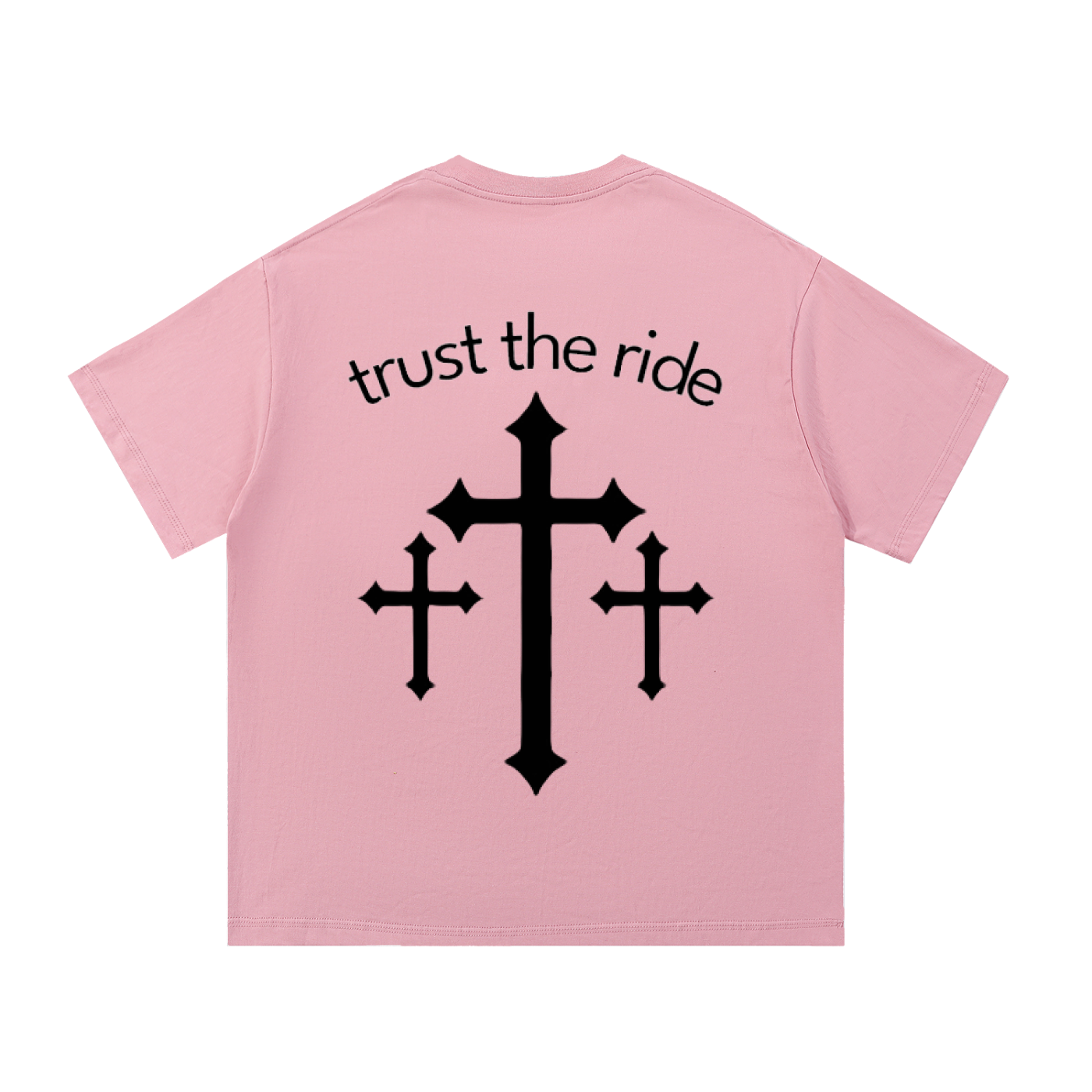 Trust the ride tee (pink-black)