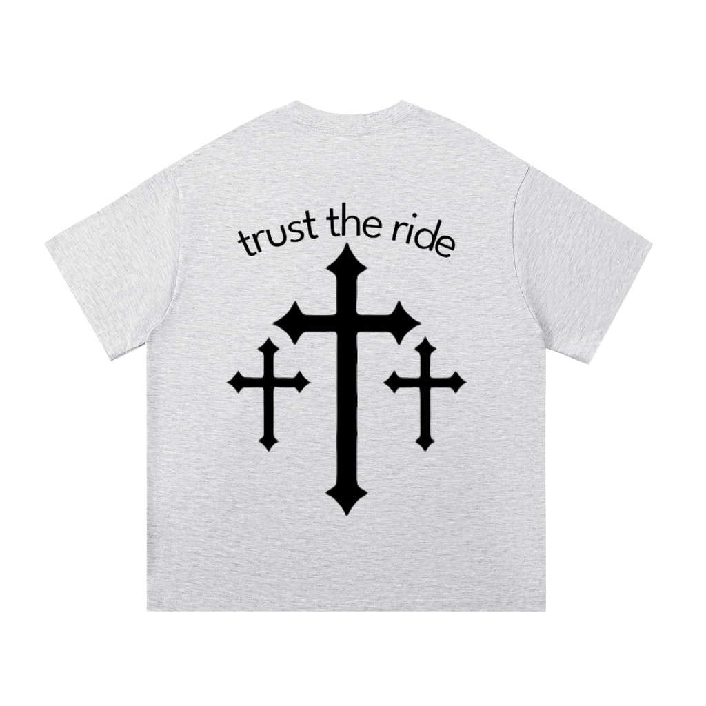 Trust the ride tee (grey-black)