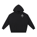 Trust the ride hoodie (black-white)