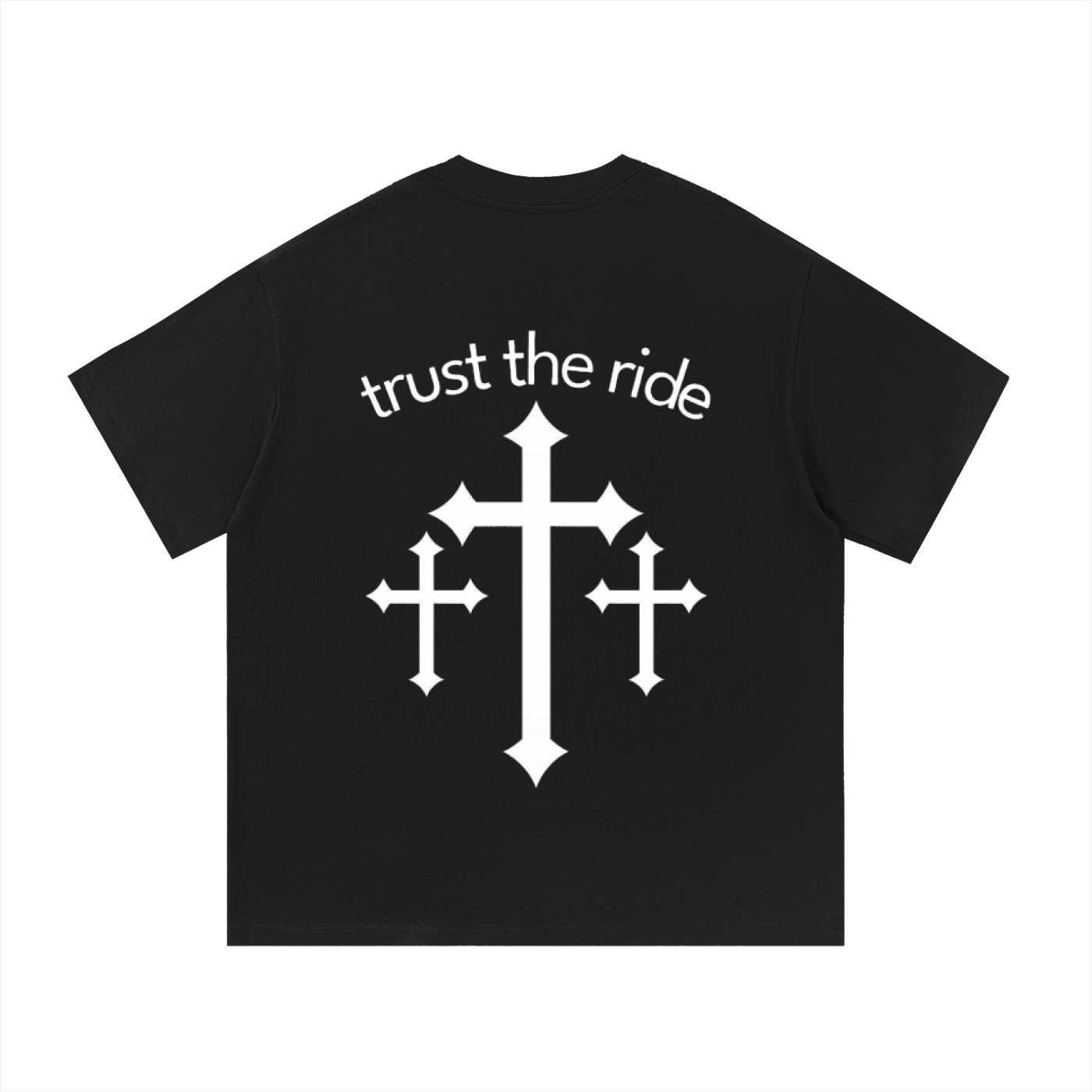 Trust the ride tee (black-white)