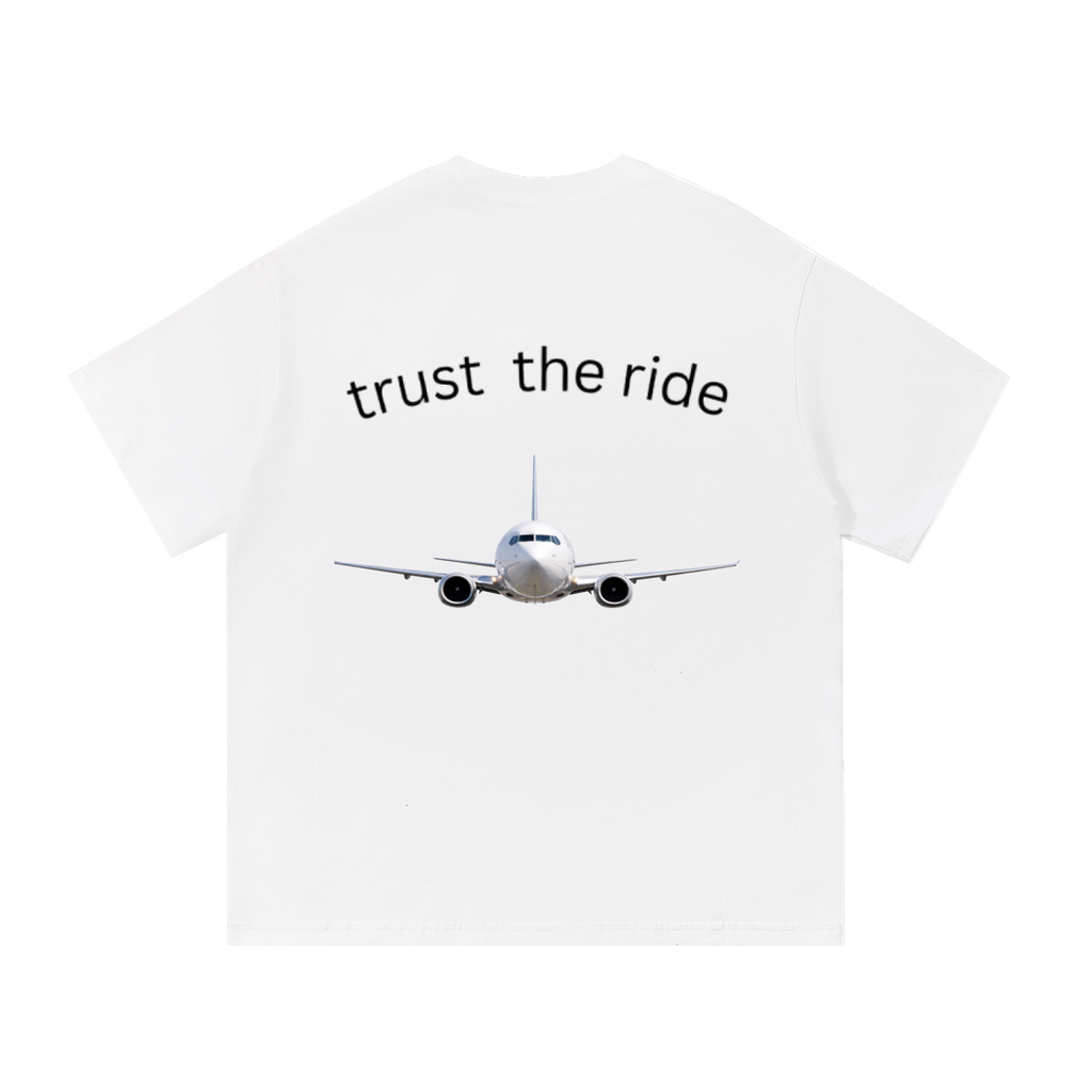 Trust the ride (white-black 737)