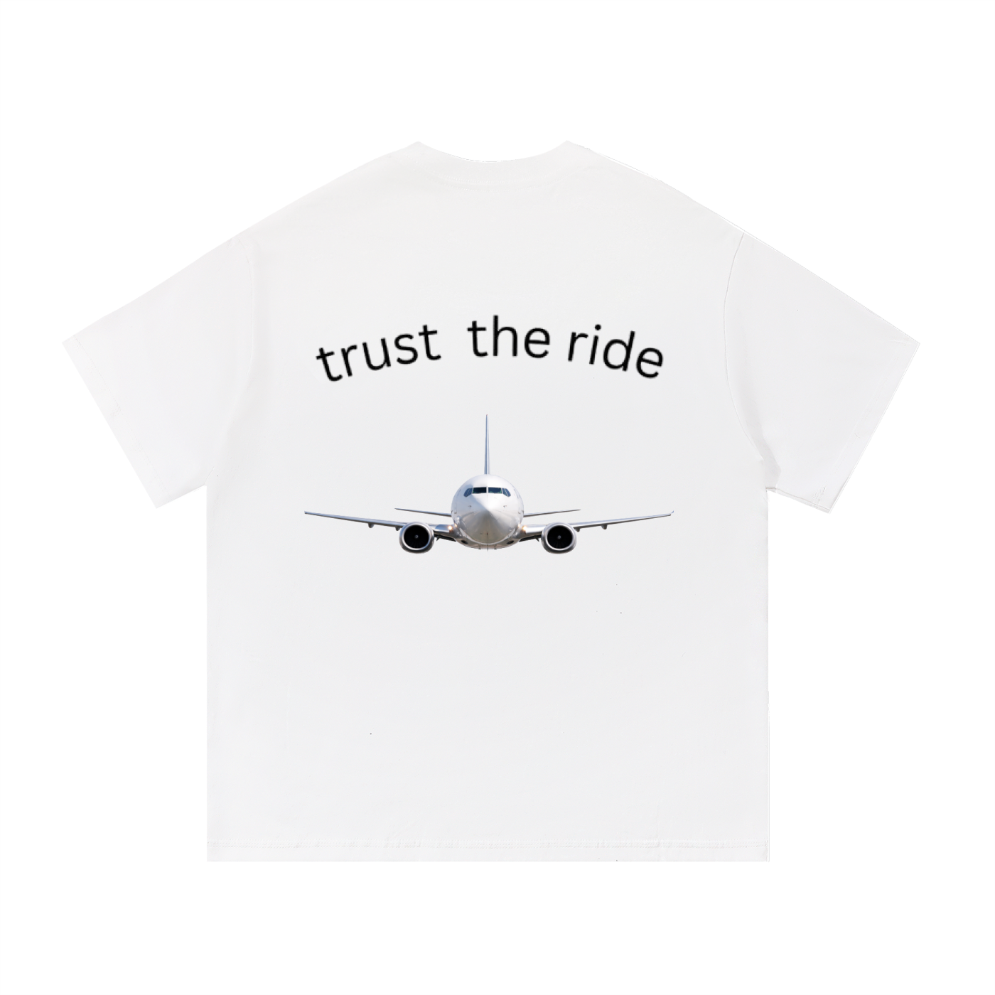 Trust the ride (white-black 737)